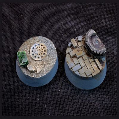Gamers Grass: Battle Ready Bases: Urban Warfare 32mm Round (x8)