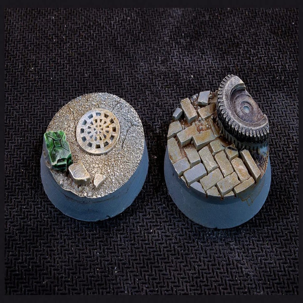 Gamers Grass: Battle Ready Bases: Urban Warfare 32mm Round (x8)