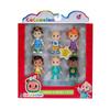 CoComelon Official Friends & Family, 6 Figure Pack - 3 Inch Character Toys - Features Two Baby JJ Figures (Tee and Onesie), Tomtom, YoYo, Cody, and Nina - Toys for Babies and Toddlers view 1