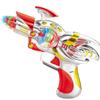 ArtCreativity Red Super Spinning Space Blaster Gun with Flashing LEDs and Sound Effects, Cool Futuristic Toy Gun with Batteries Included, Great Gift Idea for Kids view 1