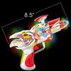 ArtCreativity Red Super Spinning Space Blaster Gun with Flashing LEDs and Sound Effects, Cool Futuristic Toy Gun with Batteries Included, Great Gift Idea for Kids view 2
