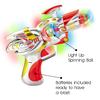 ArtCreativity Red Super Spinning Space Blaster Gun with Flashing LEDs and Sound Effects, Cool Futuristic Toy Gun with Batteries Included, Great Gift Idea for Kids view 3