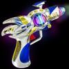 ArtCreativity Space Blaster Toy Gun - Light Up Alien Ray Gun with Flashing LEDs & Sound, Futuristic Space Gun Toy with Batteries Included, Fun Gift for Kids view 2