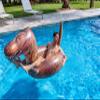 PoolCandy Inflatable T-Rex Dinosaur 48" Swim Ring. Perfect for Adults, Teens & Kids. Gigantic Deluxe Swimming Pool, Lake and River Toy. view 3