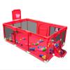 Gaorui Large Kids Baby Ball Pit - Portable Indoor Outdoor Baby Playpen Toddlers Children Safety Play Yard Fun Activities Popular Toys (Not Includes Balls) (Red) view 1