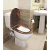 Standard Elongated Pure Natural Hand Hammered Copper Toilet Seat with Cover view 4