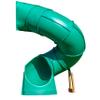 Backyard Discovery Tall Spiral Tube Slide - Right Exit, Green - Mounts To 5 Ft. Deck Height view 1