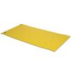 HOMCOM 10' x 5' Lily Pad Floating Mat, 3-Layer Floating Mat for Lake Portable Foam Raft for Family Recreation and Relaxing, Yellow view 1