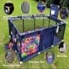 Gaorui Large Kids Baby Ball Pit - Portable Indoor Outdoor Baby Playpen Toddlers Children Safety Play Yard Fun Activities Popular Toys (Not Includes Balls) (Blue) view 3