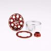 GDS Racing 1.9 inch Red Aluminum Beadlock Wheel Rim Thickness 1" for RC Model #093RD (4 Pack) view 2