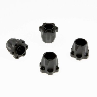 12mm Hex Hub Set for GDS Racing 1.9 & 2.2 Inch Alloy Wheels 20mm Thickness Black (4pc)