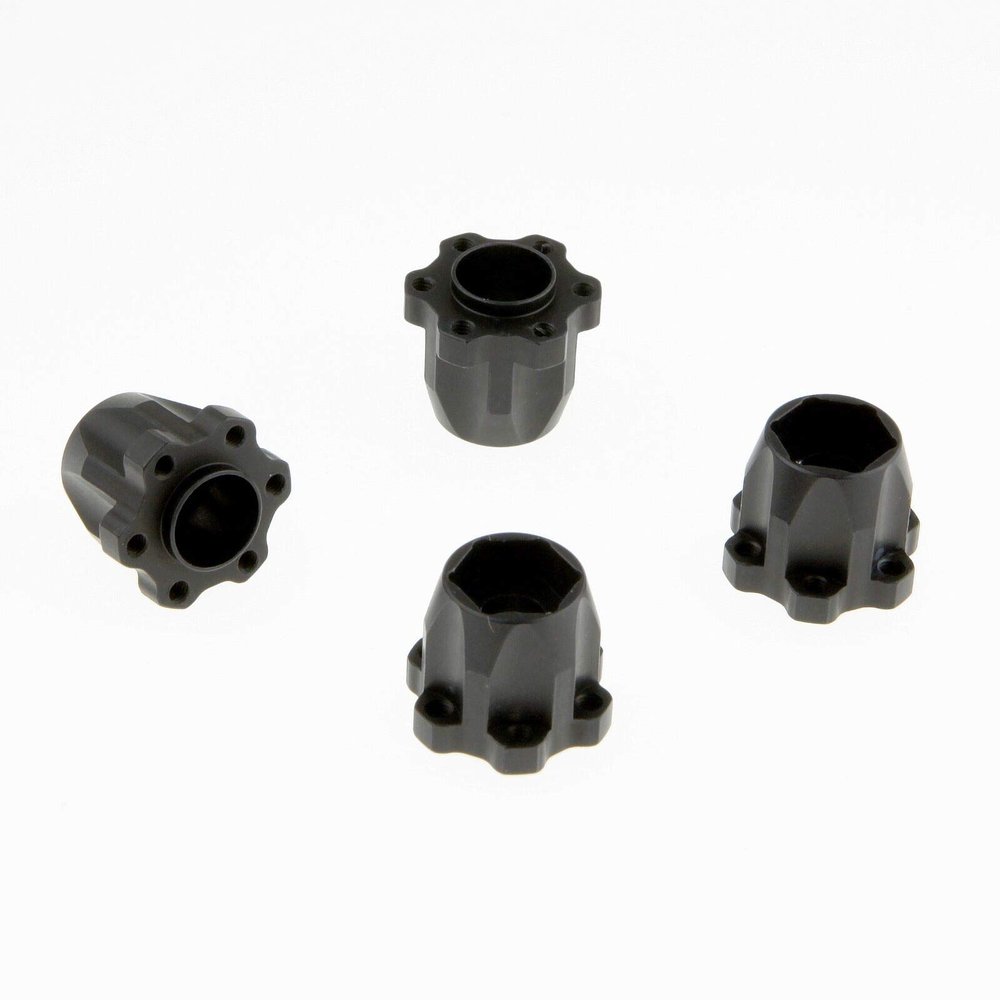12mm Hex Hub Set for GDS Racing 1.9 & 2.2 Inch Alloy Wheels 20mm Thickness Black (4pc)