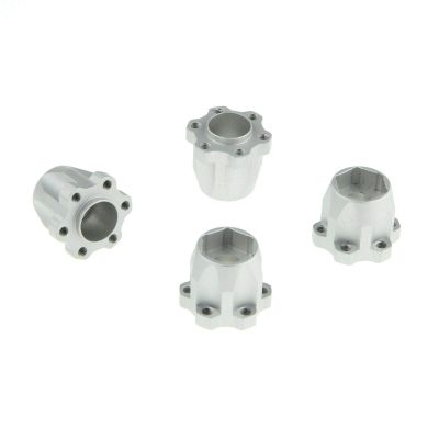 12mm Hex Hub Set for GDS Racing 1.9 & 2.2 Inch Alloy Wheels 20mm Thickness Silver (4pc)