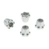 12mm Hex Hub Set for GDS Racing 1.9 & 2.2 Inch Alloy Wheels 20mm Thickness Silver (4pc) view 1