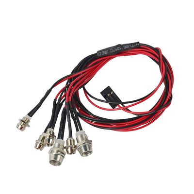 LAFEINA RC Car LED Light Kit, 6 LED Light Set Headlight Taillight for Tamiya D3 SCX10 D90 HSP Kyosho HPI 1/10 1/8 RC Model Car Truck Tank Lighting