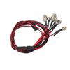 LAFEINA RC Car LED Light Kit, 6 LED Light Set Headlight Taillight for Tamiya D3 SCX10 D90 HSP Kyosho HPI 1/10 1/8 RC Model Car Truck Tank Lighting view 3