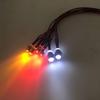 LAFEINA RC Car LED Light Kit, 6 LED Light Set Headlight Taillight for Tamiya D3 SCX10 D90 HSP Kyosho HPI 1/10 1/8 RC Model Car Truck Tank Lighting view 4