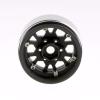 GDS Racing 1.9 Inch Alloy Beadlock Wheel Rim Thickness 1" Silver Ring & Black Spokes for RC Model #099 (4 Pack) view 2