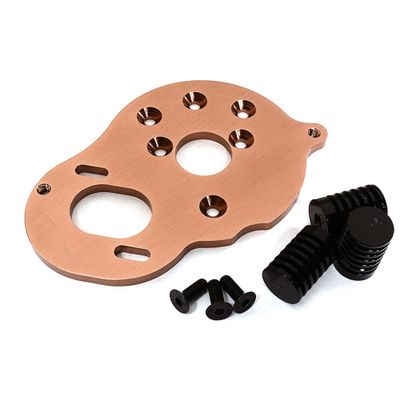 Integy Billet Machined Motor Plate w/Heatsinks for Element RC 1/10 Enduro Sendero