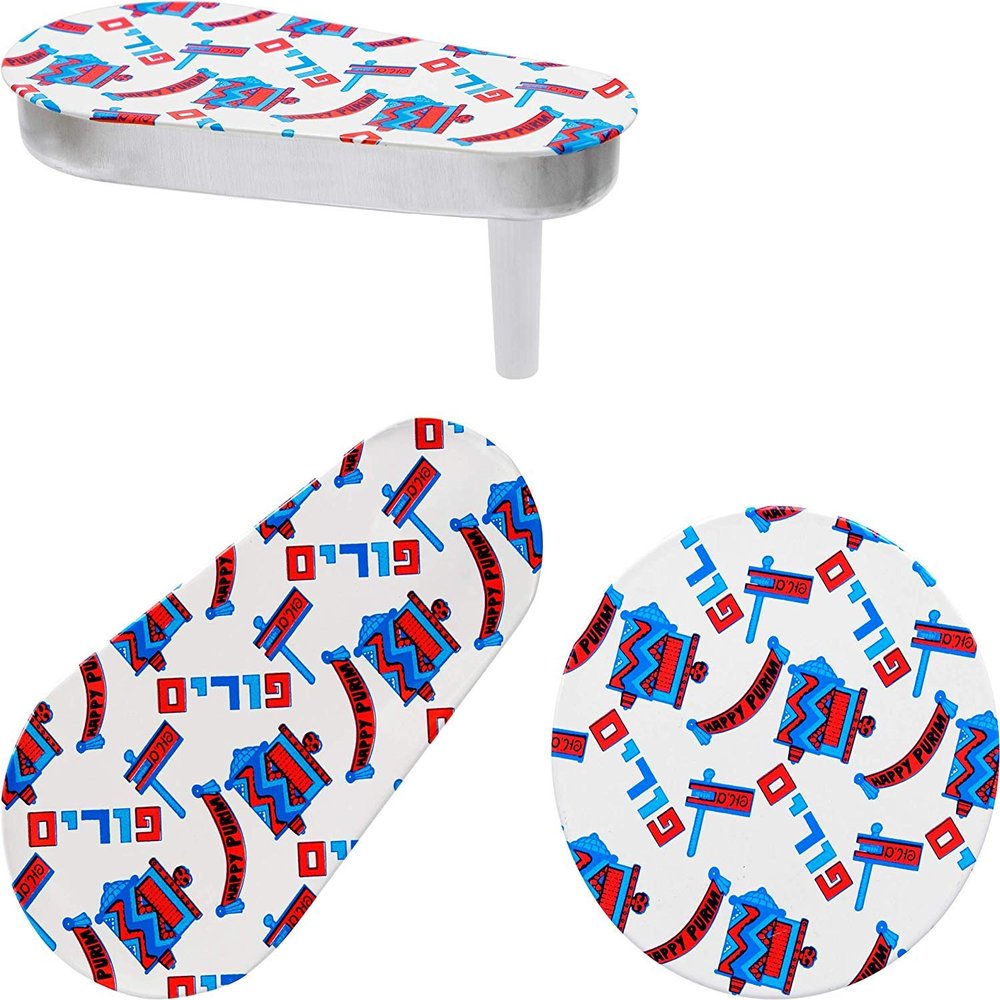 Traditional Metal Children's Toy Purim Gragger, Assorted Shapes (Noisemaker) (100-Pack)