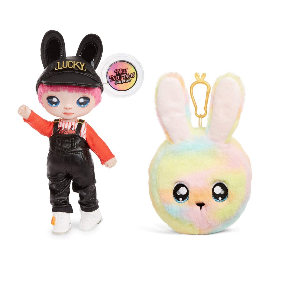 MGA Entertainment Na! Na! Na! Surprise 2-in-1 Fashion Doll and -Plush Purse Series 3 Jeremy Hops , Black