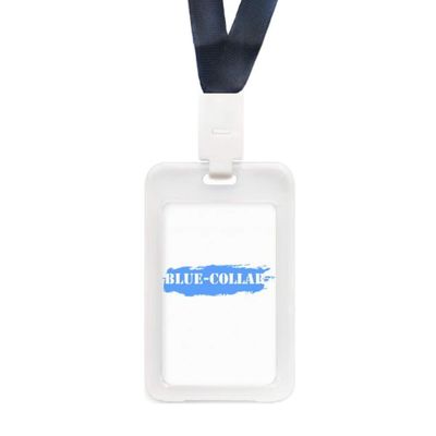 Workers Common Knowledge English Language Culture Transparent ID Credit Card Holder Protecter Sleeve