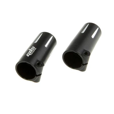 GDS Racing Alloy Rear Hubs/Axle Lock-Outs Black for Axial SCX10 II (Gen. 2) 4pc
