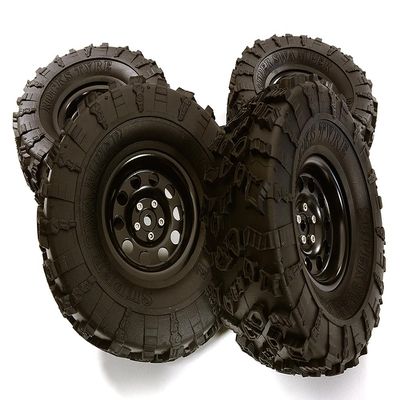 Integy Metal Alloy 2.2 Size Wheel & Tire Set (4) for 1/10 Off-Road O.D. 131mm