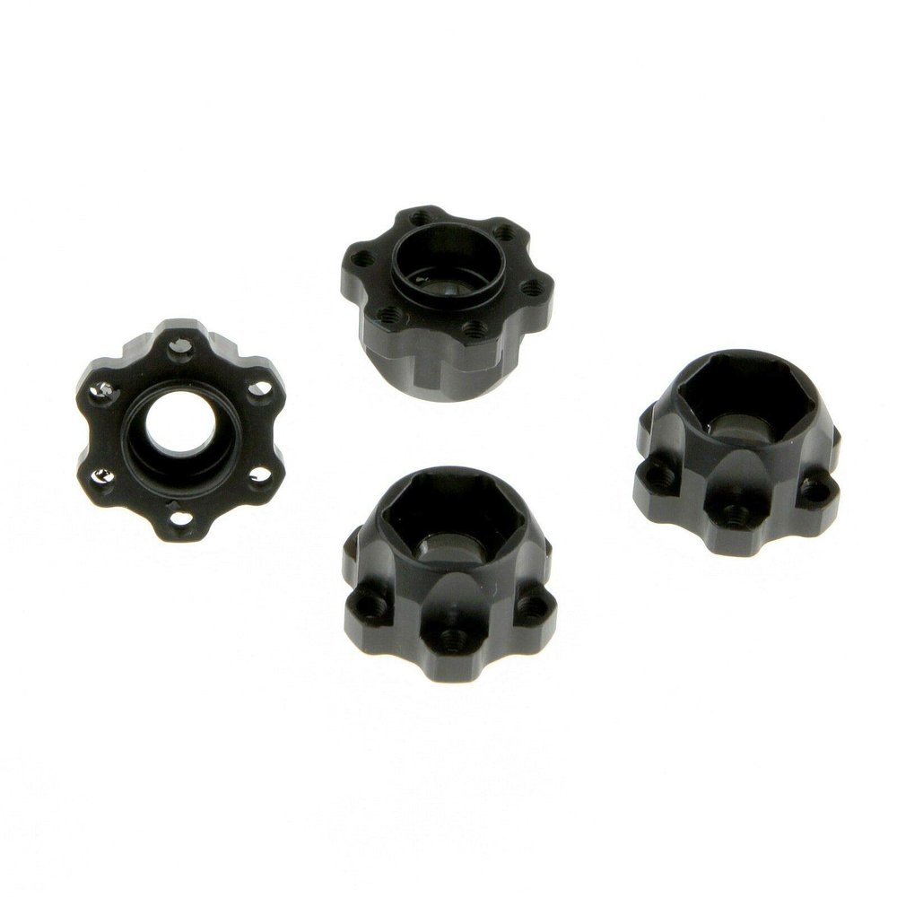 12mm Hex Hub Set for GDS Racing 1.9 & 2.2 Inch Alloy Wheels 14mm Thickness Black (4pc)