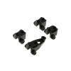 GDS Racing Alloy Front & Rear Lower Link Shock Mount Set for Traxxas TRX-4 Black view 3