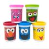 Sesame Street Modeling Dough, 5-Pack, 3oz Cans, Assorted Colors, Elmo, Cookie Monster, Big Bird, Oscar the Grouch, Abby Cadabby, Non-Toxic, Ages 3 and Up view 2