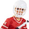 Tim Hortons Barbie Doll (12-inch Curvy) Collectible Wearing Hockey Uniform, with Stand and Certificate of Authenticity, for 6 Years and Up, Red view 2
