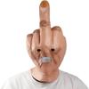 NECHARI Halloween Creepy Fingers Mask Novelty Middle Finger Party Full Head Cosplay Costume Latex Headgear(Finger) view 1