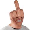 NECHARI Halloween Creepy Fingers Mask Novelty Middle Finger Party Full Head Cosplay Costume Latex Headgear(Finger) view 4