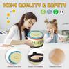Floor Tom Drum 10 inch Gathering Club Carnival Colorful Percussion Instrument with 2 Mallets Music Drum for Child Special Christmas Birthday Gift(10 inch) view 2