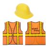 BLUE PANDA Construction Hats Costume Kit - One Size Fits Most, Multicolor, 6-Pack - Construction Vests & Hard Hats for Birthday Parties & Classroom Activities view 1