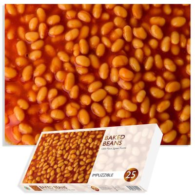 1000 Piece Baked Beans Jigsaw Puzzle - Impuzzible - 19.7 x 15 Ins - Hardest Jigsaw Puzzle for Adults and Teens, Funny Gift, Challenging Puzzle