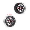 4PCS 2.2" RC Aluminum Beadlock Wheels w/Hubs for 1/10 RC Axial Wraith RR10 YETI SCX10 D90 TRX4 CC01 (BLACK) view 2