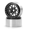 4PCS 2.2" RC Aluminum Beadlock Wheels w/Hubs for 1/10 RC Axial Wraith RR10 YETI SCX10 D90 TRX4 CC01 (BLACK) view 4