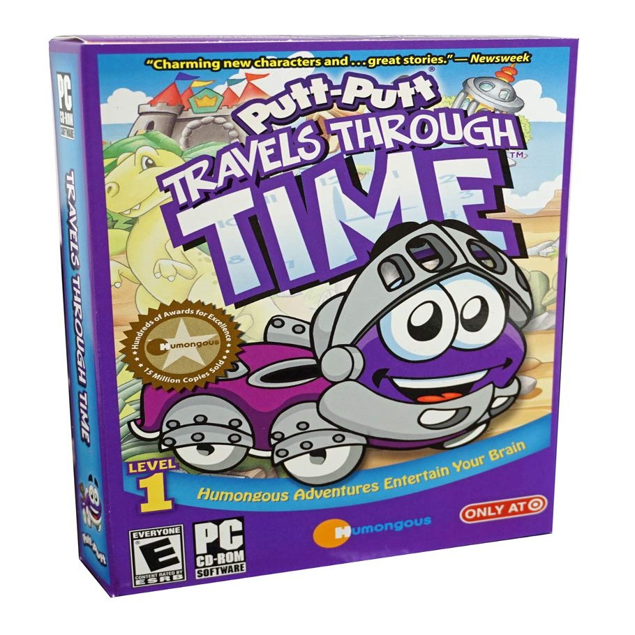 Putt-Putt Travels Through Time PC CD - Help Rescue Pep from a Crazy Time Warp - Putt Putt