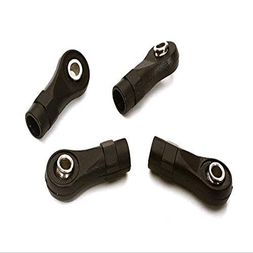 Integy M4 Size Straight 25mm Length Ball Ends Type Tie Rod Ends, w/ 3mm Ball Links