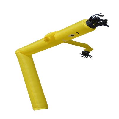 TECHTONGDA 20ft Sky Wind Puppet Dancer Inflatable Arm Flailing Tube Man Wind Flying Dancing Man for Advertising (Yellow (No Blower))