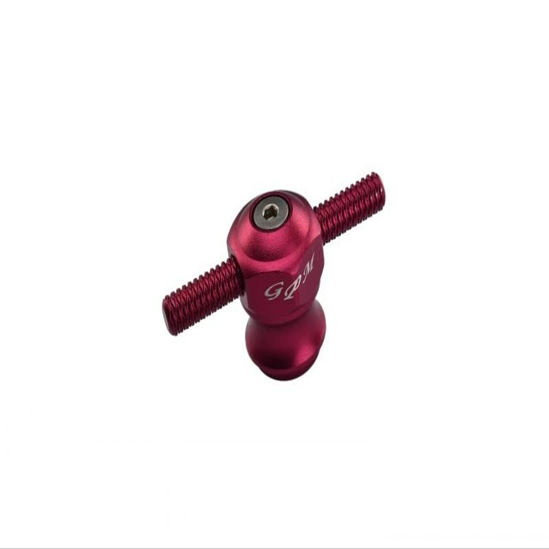GPM 1Pc Set Upgrades Aluminium Spare Tire Locking for 1/10 Baja Rey Desert Truck (LOS03008) RC Cars (red)
