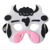 3 Piece Felt masks animal Halloween masks Dress-Up party accessory Parent-child game(Cow) view 3