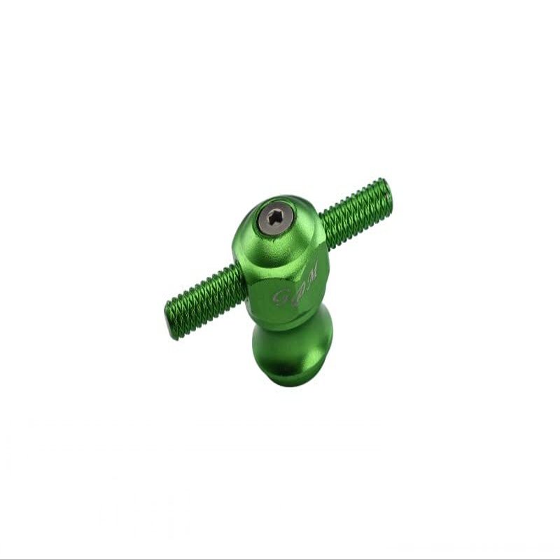 GPM 1Pc Set Upgrades Aluminium Spare Tire Locking for 1/10 Baja Rey Desert Truck (LOS03008) RC Cars (Green)