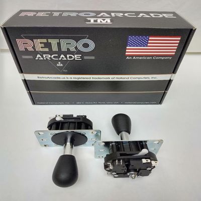 Mag-Stik Arcade Joystick manually switchable from 4 to 8 Way (Red) Magnetically Centered