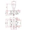 Mag-Stik Arcade Joystick manually switchable from 4 to 8 Way (Red) Magnetically Centered view 2