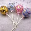 12pcs Colorful Confetti Balloon Wedding Cake Topper Latex Confetti Balloons Decorative Party Supplies Fruit Insert Cake Picks view 2