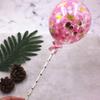 12pcs Colorful Confetti Balloon Wedding Cake Topper Latex Confetti Balloons Decorative Party Supplies Fruit Insert Cake Picks view 4
