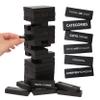 Buzzed Blocks Adult Drinking Game - 54 Blocks with Hilarious Drinking Commands on 40 of Them | Perfect Party Starter | Entertaining Party Game for Adults | Novelty Funny Gift (Black) view 1